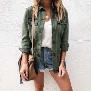 Light denim shorts